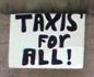 Taxis For All Sign at ADA rally in 2006